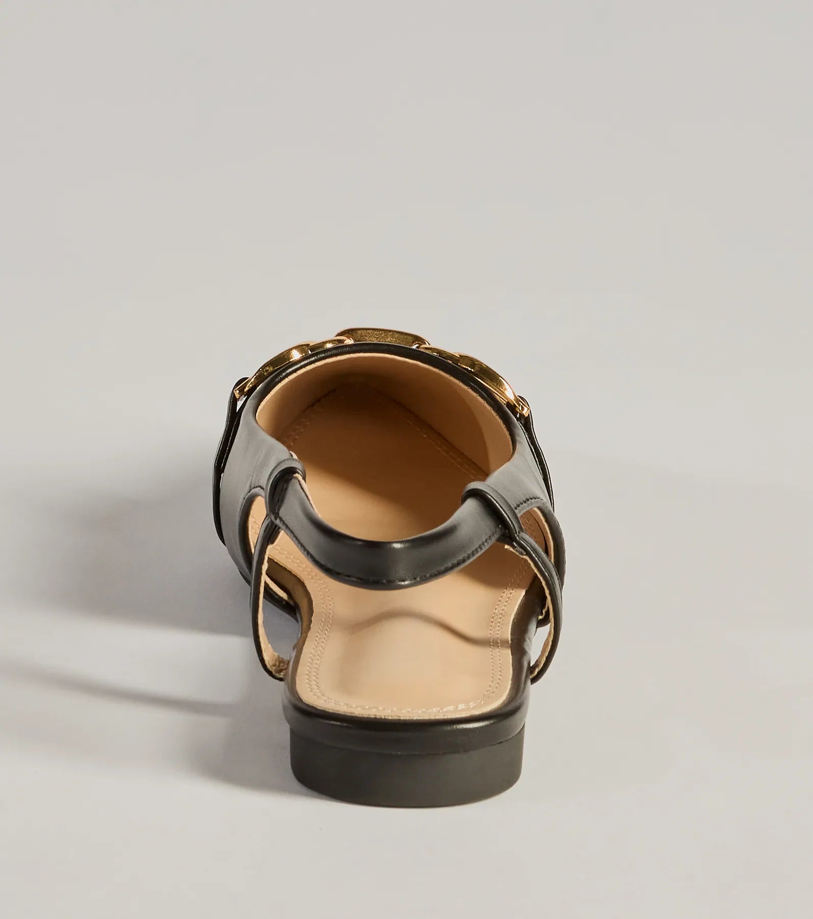 Luxe Allure Pointed-Toe Faux Leather Flats - Image 4