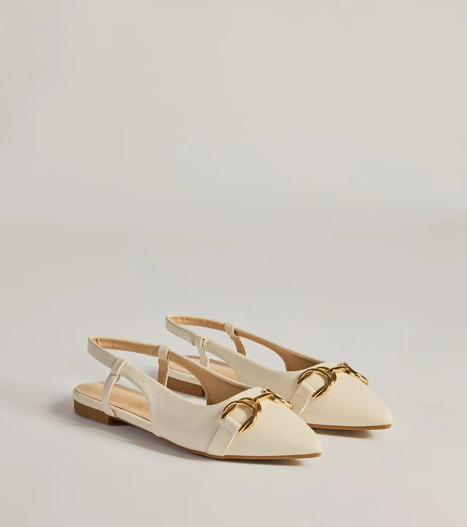 Luxe Allure Pointed-Toe Faux Leather Flats - Image 6