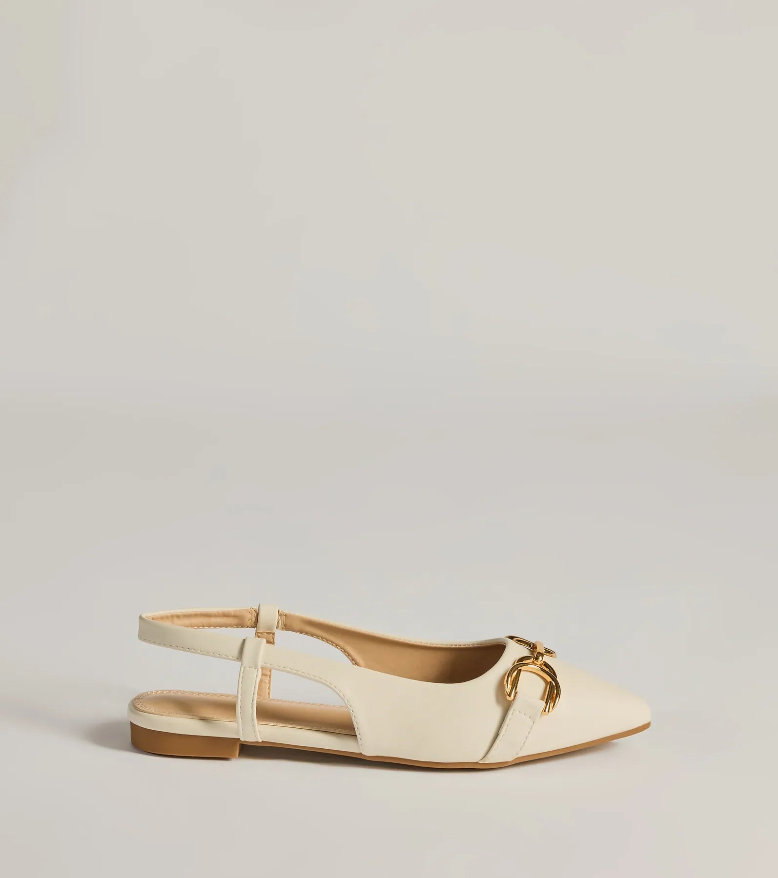 Luxe Allure Pointed-Toe Faux Leather Flats - Image 7