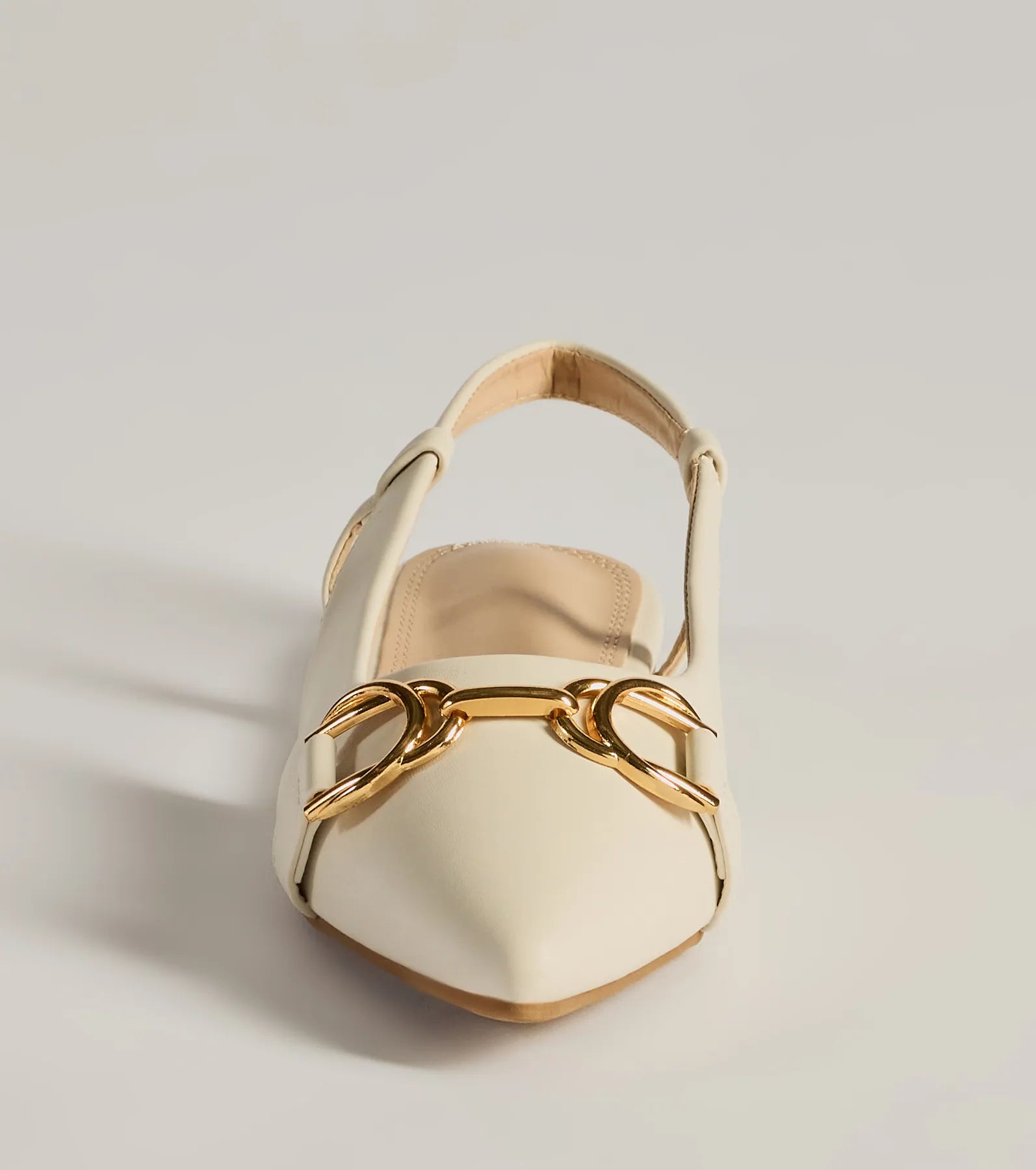 Luxe Allure Pointed-Toe Faux Leather Flats - Image 8
