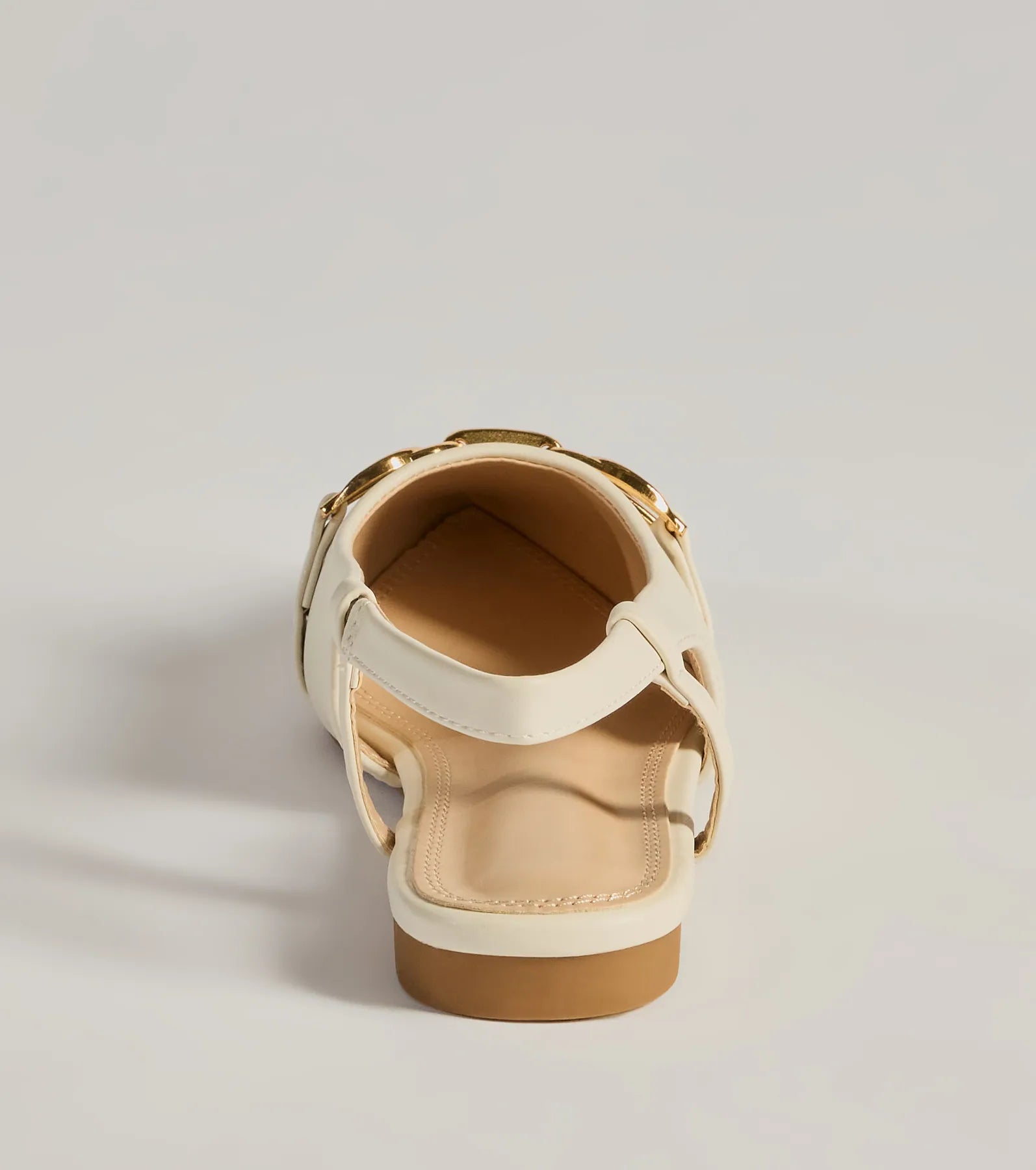 Luxe Allure Pointed-Toe Faux Leather Flats - Image 9