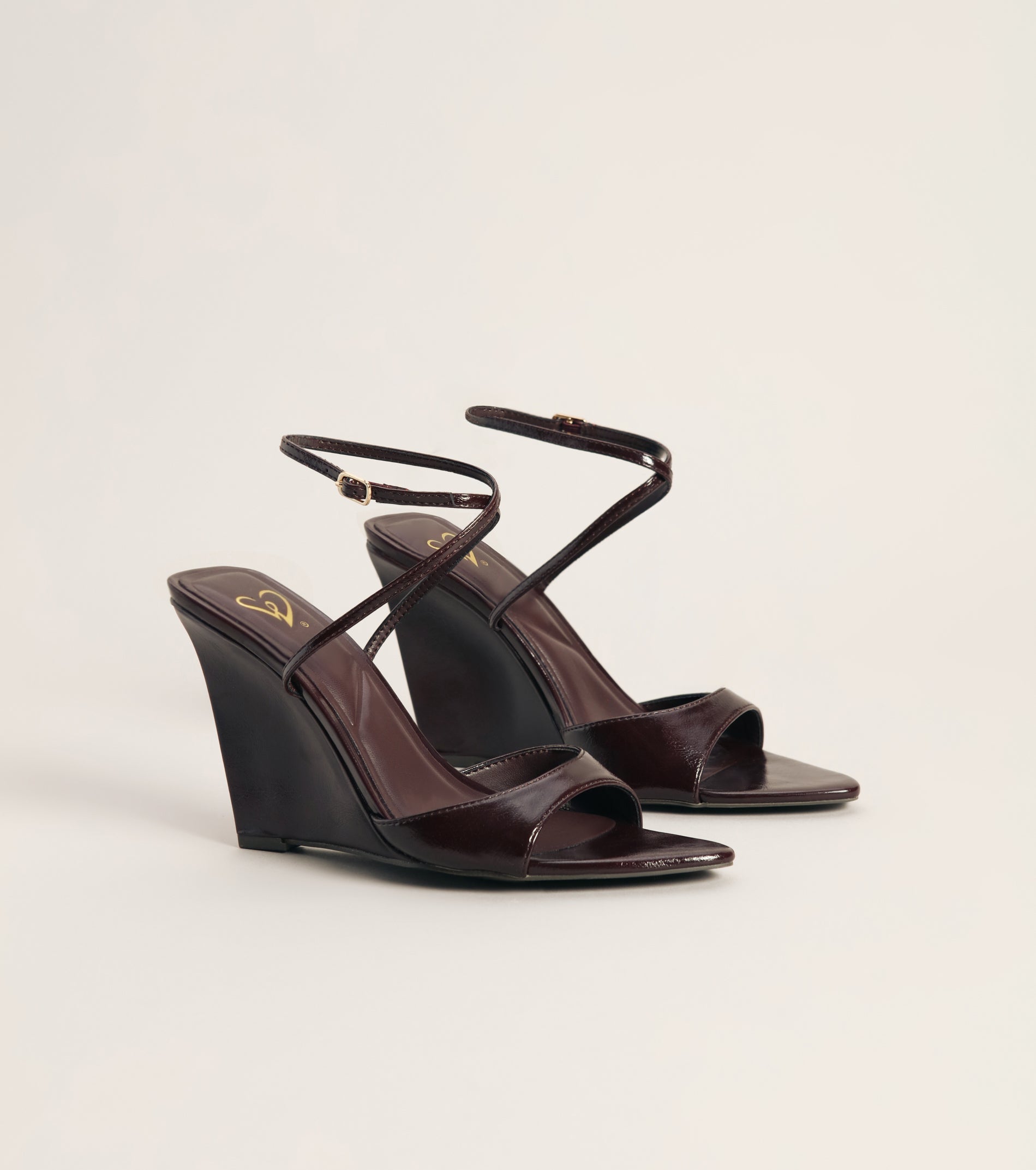 Plans on Point Patent Strappy Wedge Sandals - Image 2